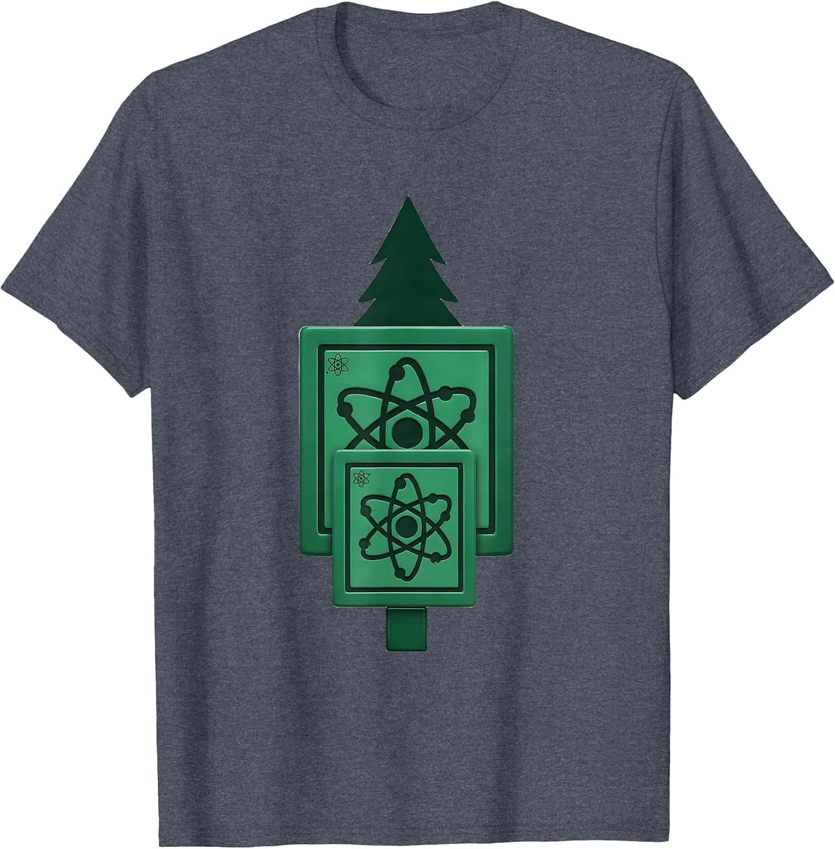 Holmium Element Tiles Minimalist Science Nerd Gift T-Shirt - Heather Blue