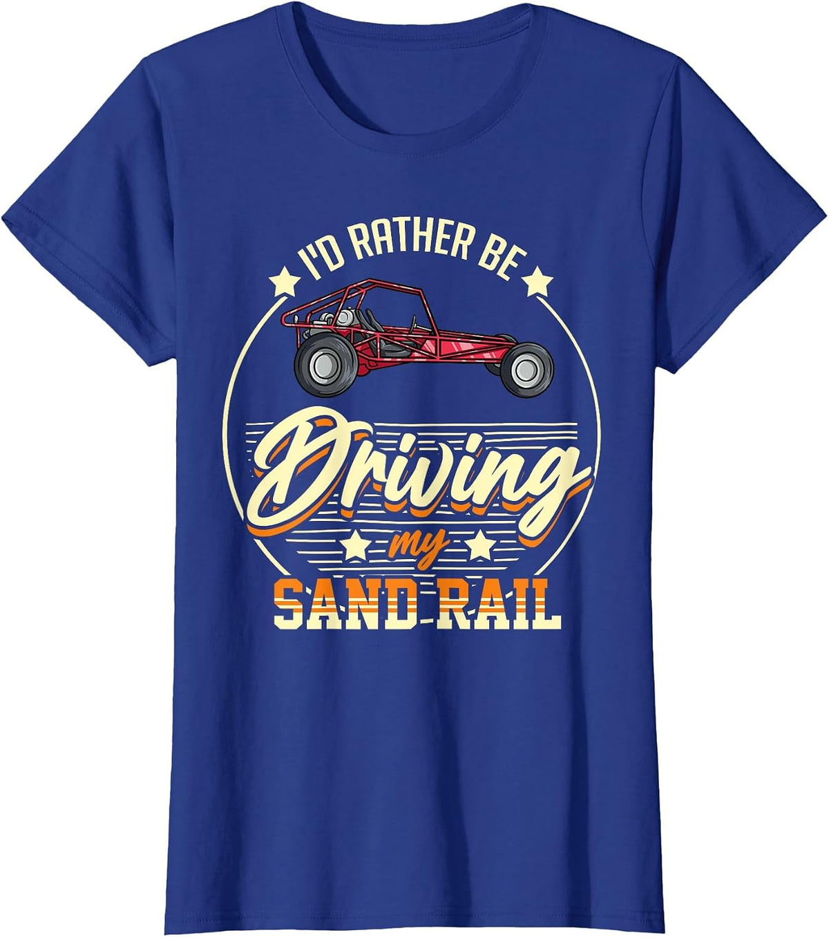Dune Buggy Sand Rail Car Racing Beach Desert Rc Driver T-Shirt - Royal Blue