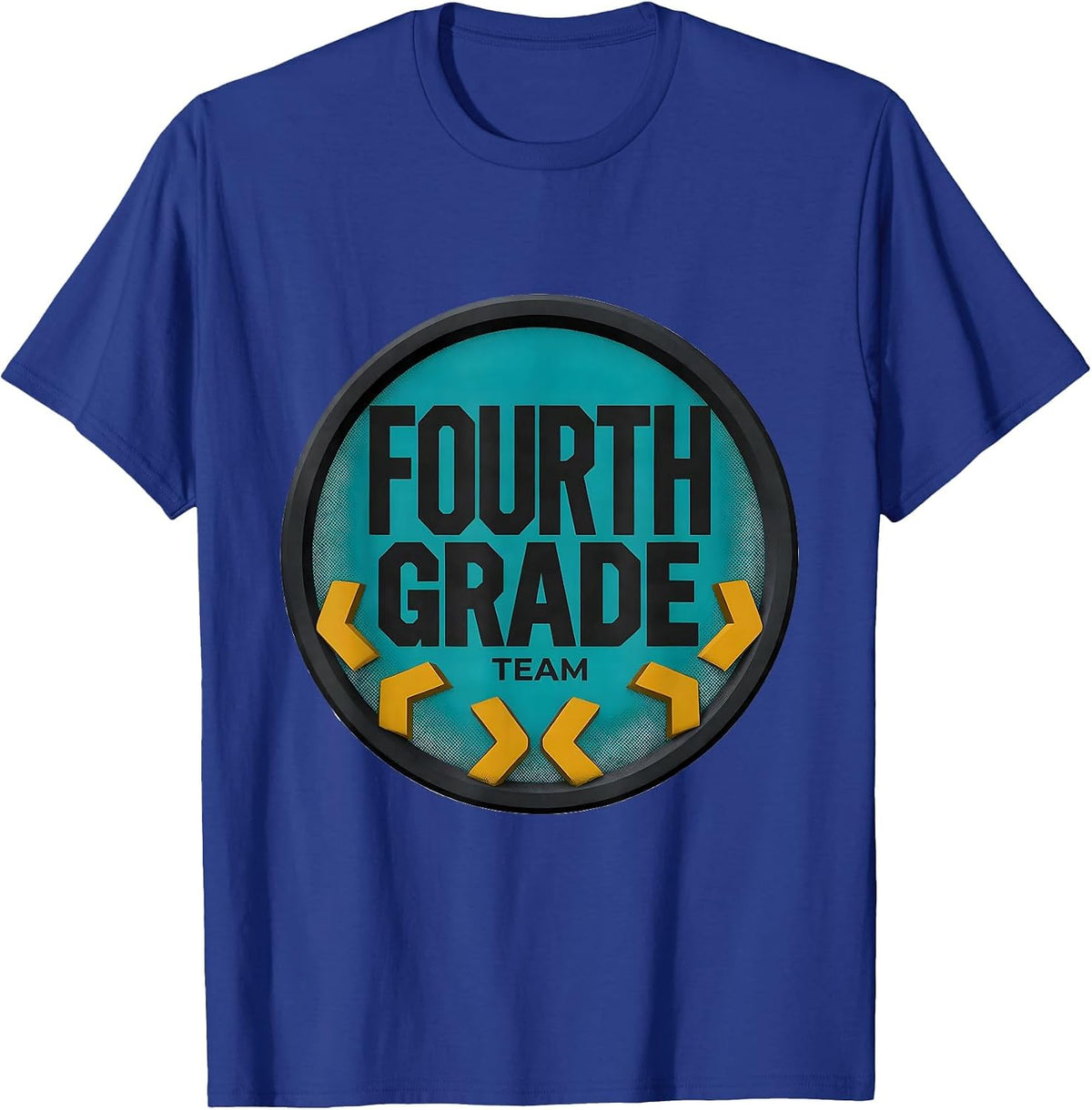 Men's Team Fourth Grade Midcentury Modern Back To School Student T-Shirt - Royal Blue