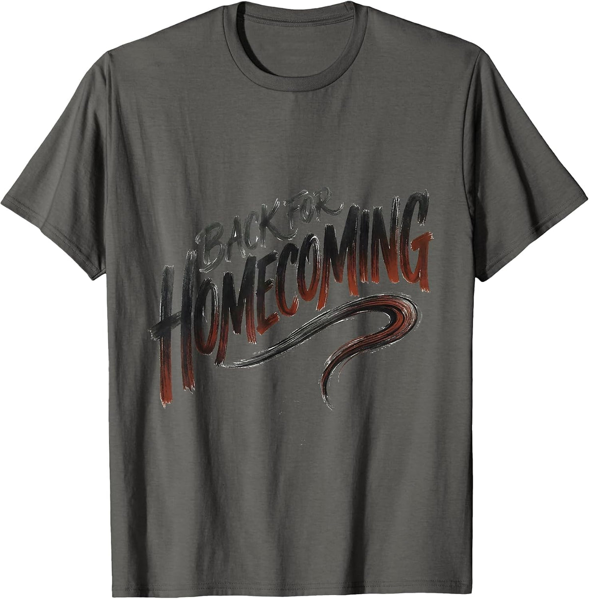 Men's Back For Homecoming Patriotic Spirit Week Team Fan T-Shirt - Asphalt Grey