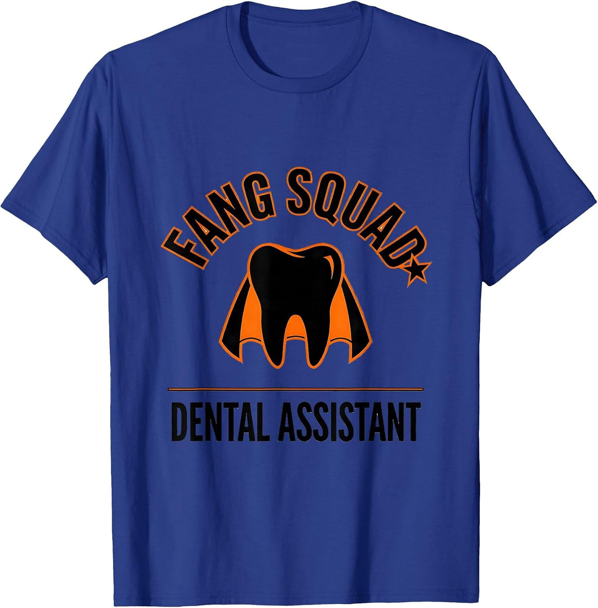 Fang Squad Dental Assistant Halloween Dental Team Costume T-Shirt - Royal Blue