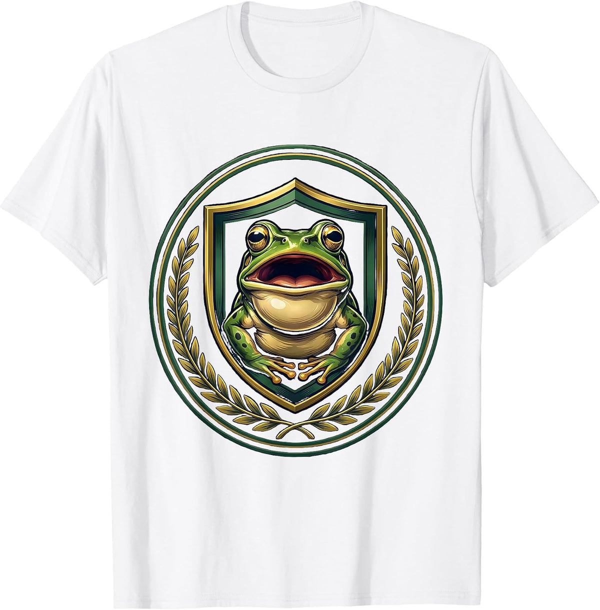 Men's Speech Therapy Singing Frog Vocal Sac Illustration T-Shirt - White