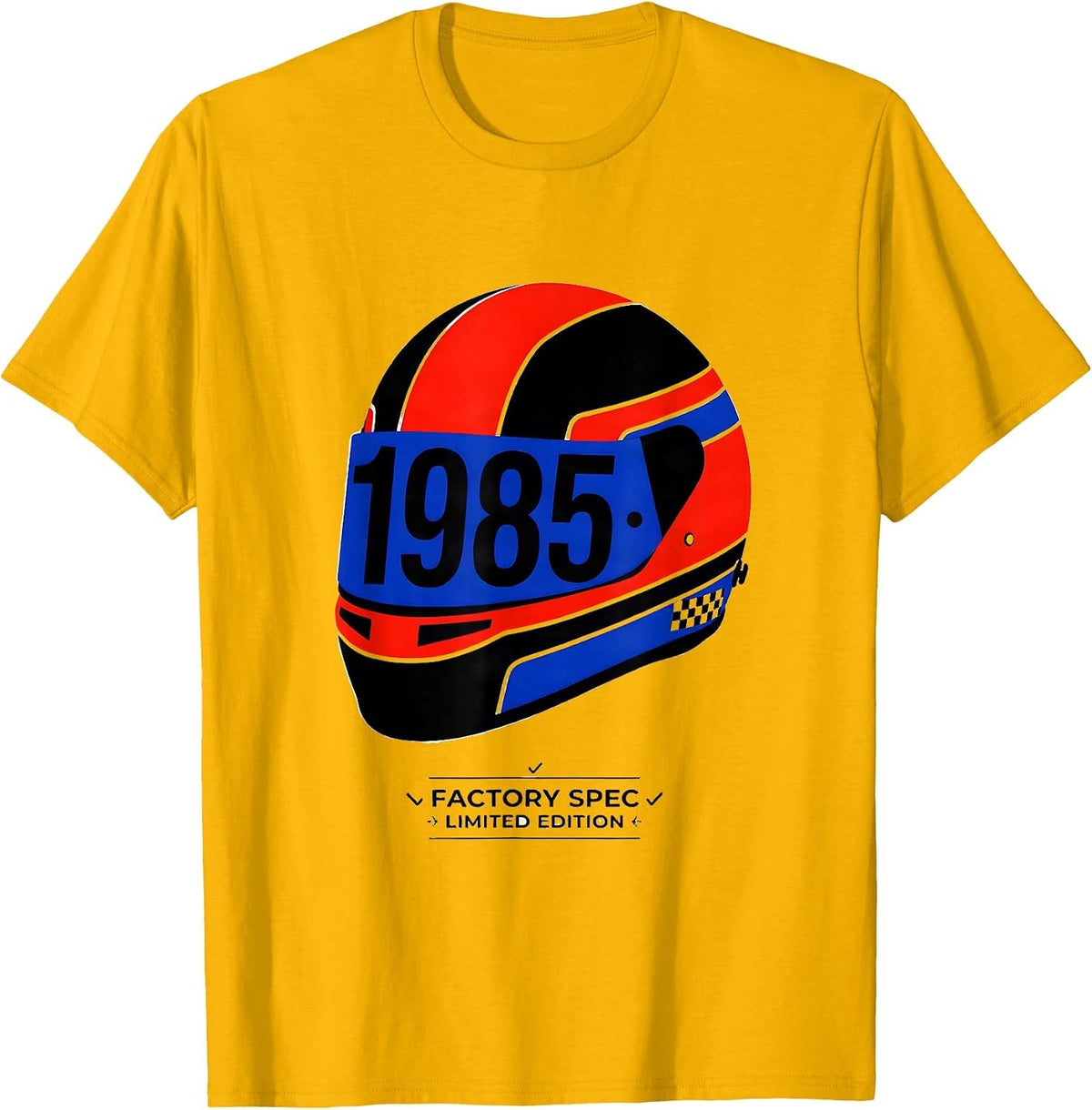 Factory Spec 1985 Limited Edition Vintage Birthday Gift T-Shirt - Golden Yellow
