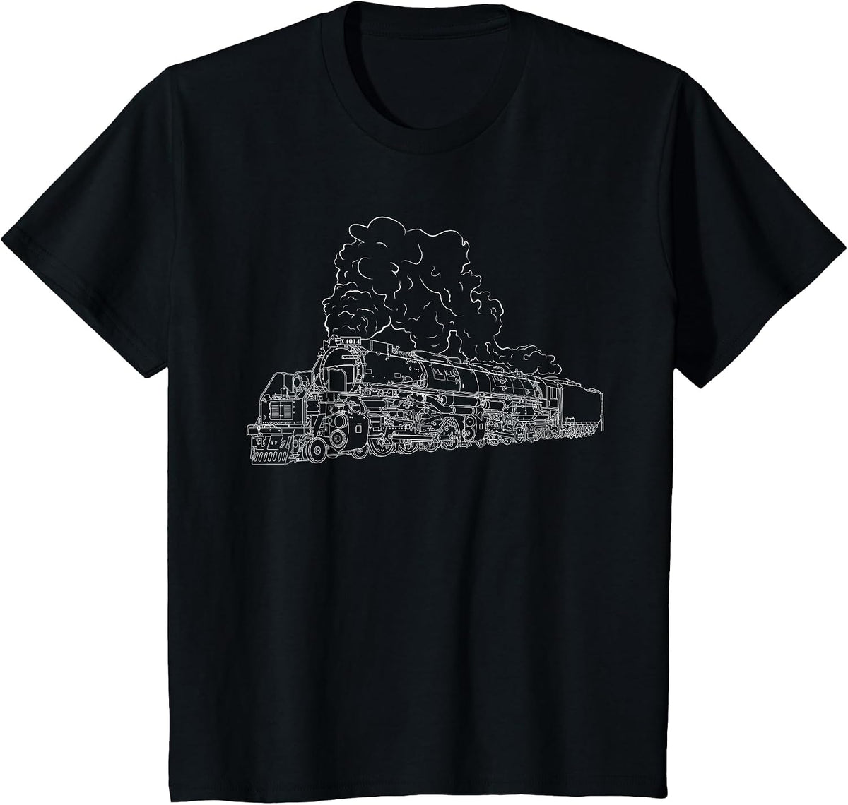 Big Boy X 4014 Steam Locomotive Utah Vintage T-Shirt - Black