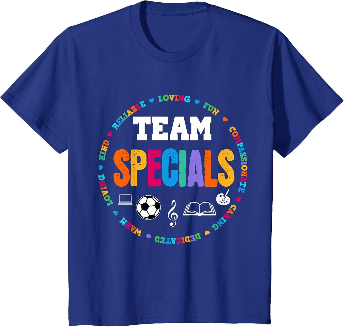 Team Specials Teacher Tribe Squad Back to Primary School T-Shirt - Royal Blue