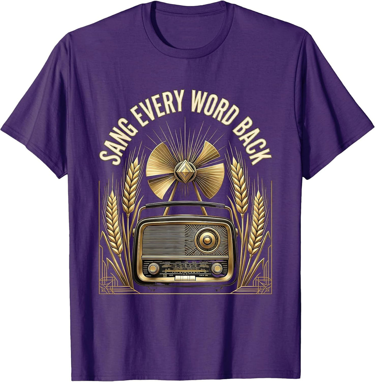 Sang Every Word Back 90s Country Music Design T-Shirt - Purple