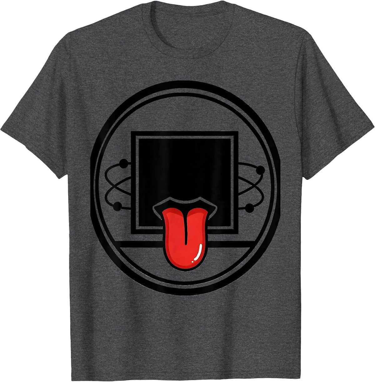 Can I Lick It Periodic Table Science Dare T-Shirt - Dark Heather Grey