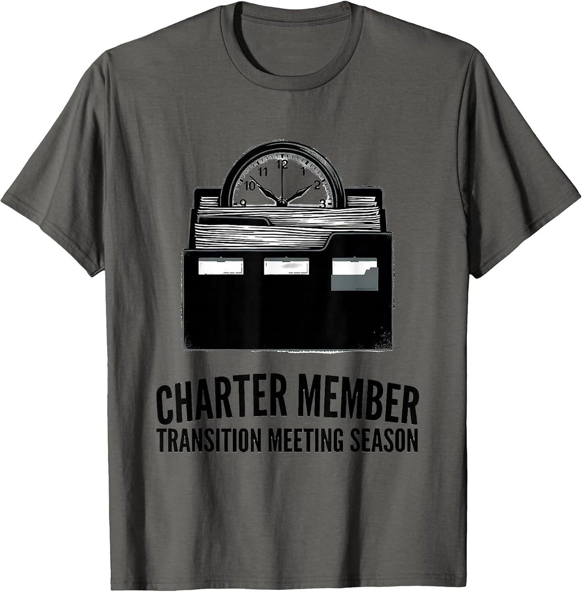 Charter Member Transition Meeting Season Special Education T-Shirt - Asphalt Grey