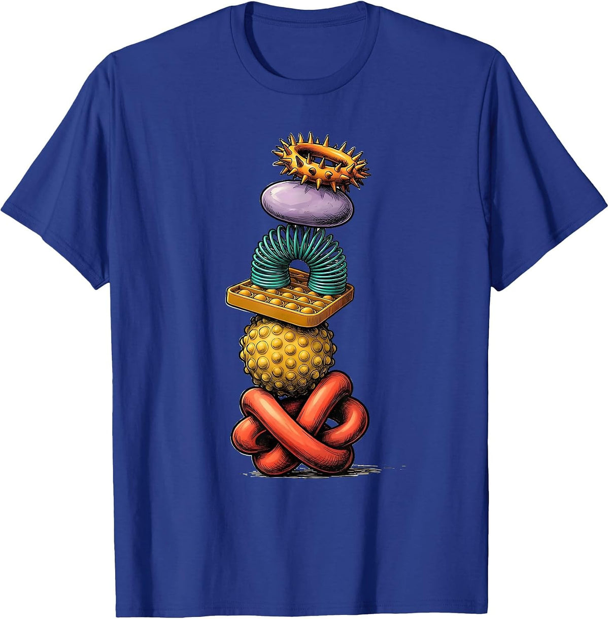 Special Education Sensory Fidget Tools Graphic T-Shirt - Royal Blue