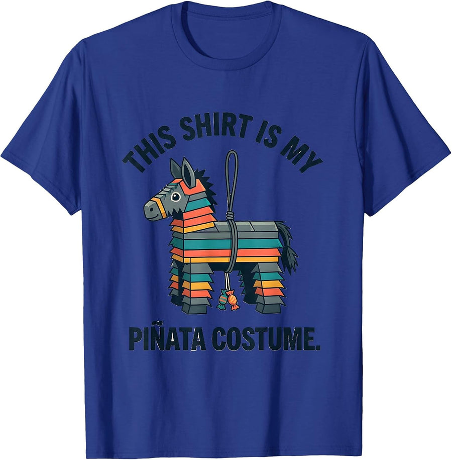 This Shirt Is My Piñata Costume Funny Halloween Party T-Shirt - Royal Blue