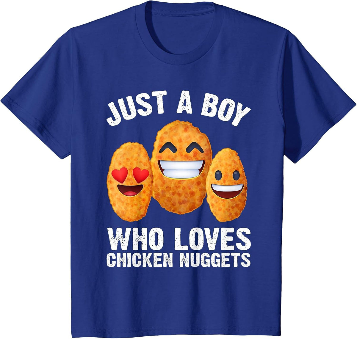 Funny Chicken Nugget for Men Boys Kids Chicken Nugget Lovers T-Shirt - Royal Blue