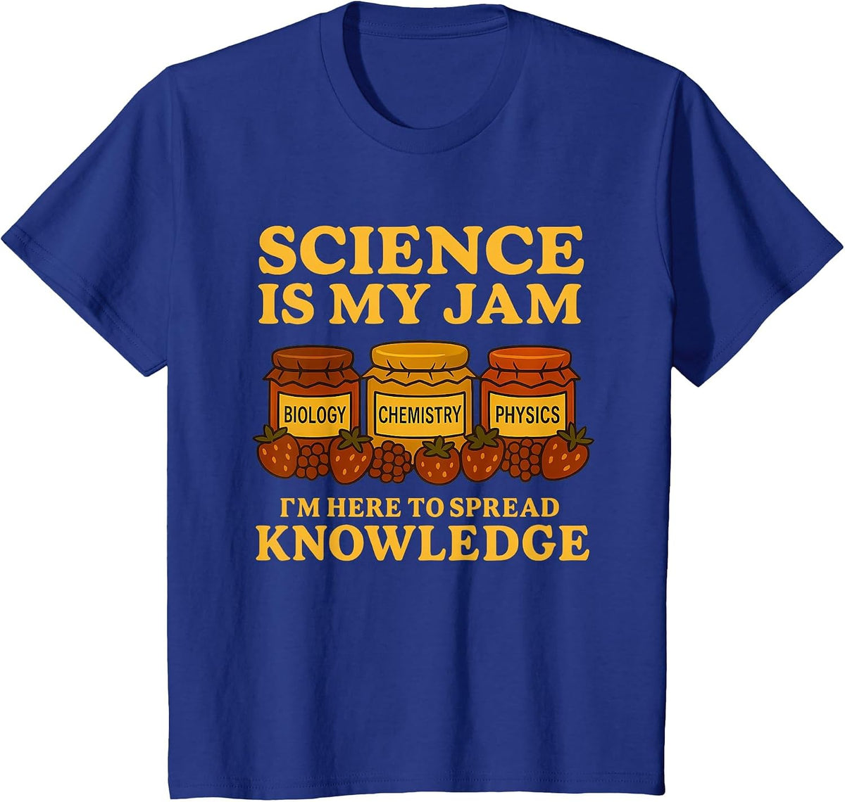 Science is My Jam Funny Teacher Back to School Student T-Shirt - Royal Blue