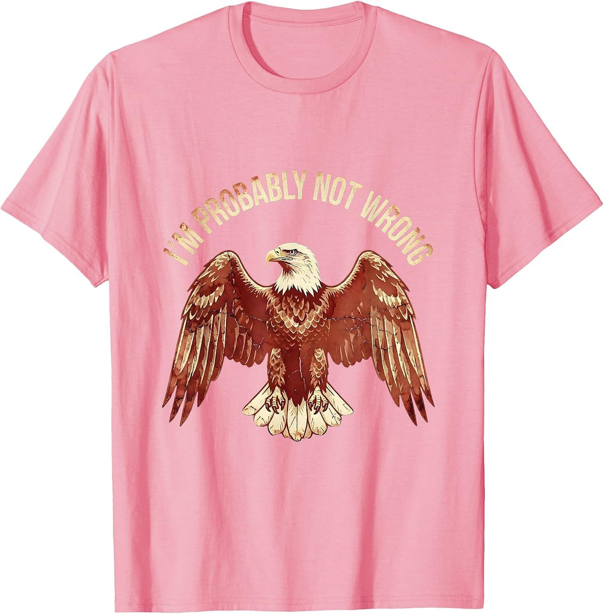 Men's I'm Probably Not Wrong Prove Me Wrong Design T-Shirt - Pink