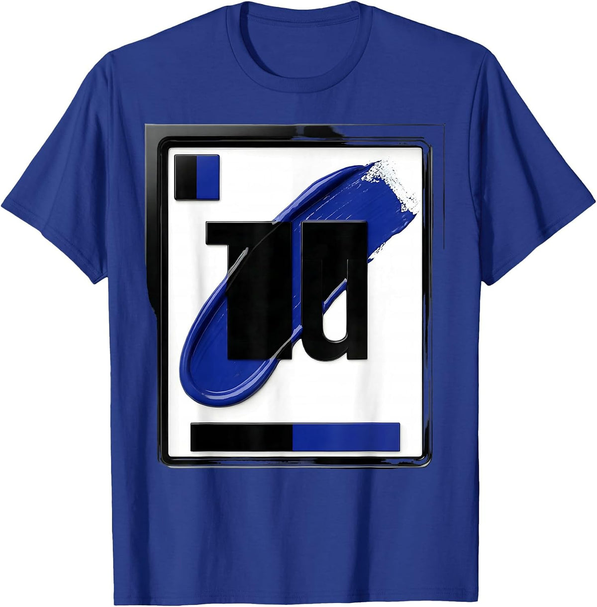 Can I Lick It Periodic Table Element Tile T-Shirt - Royal Blue
