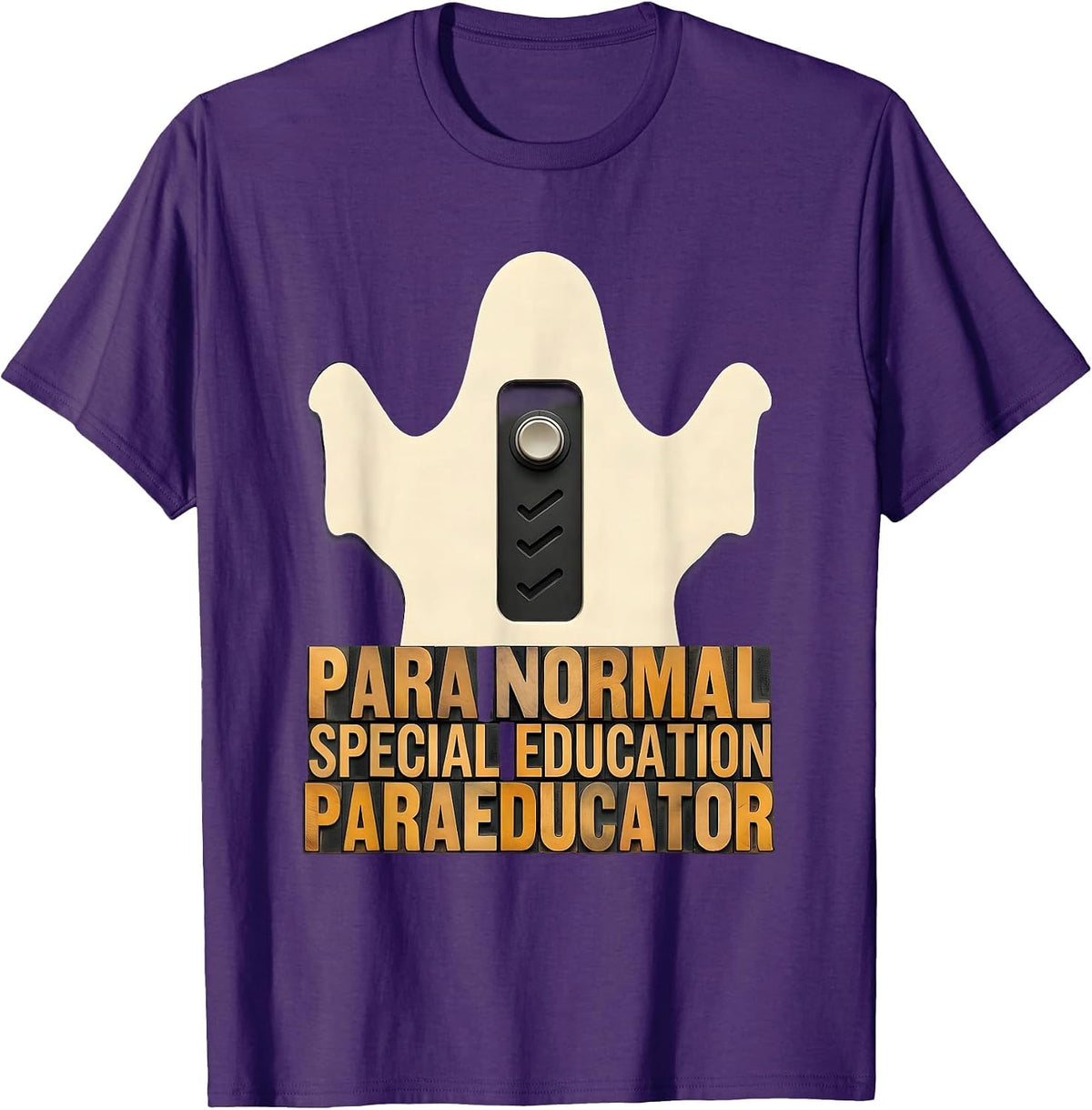 Para Normal Special Education Paraeducator Ghost T-Shirt - Purple