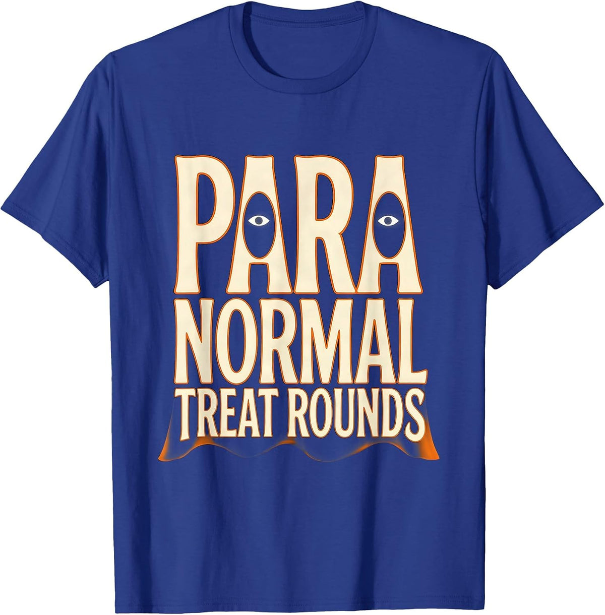 Para Normal Treat Rounds Ghost Paraeducator Halloween T-Shirt - Royal Blue