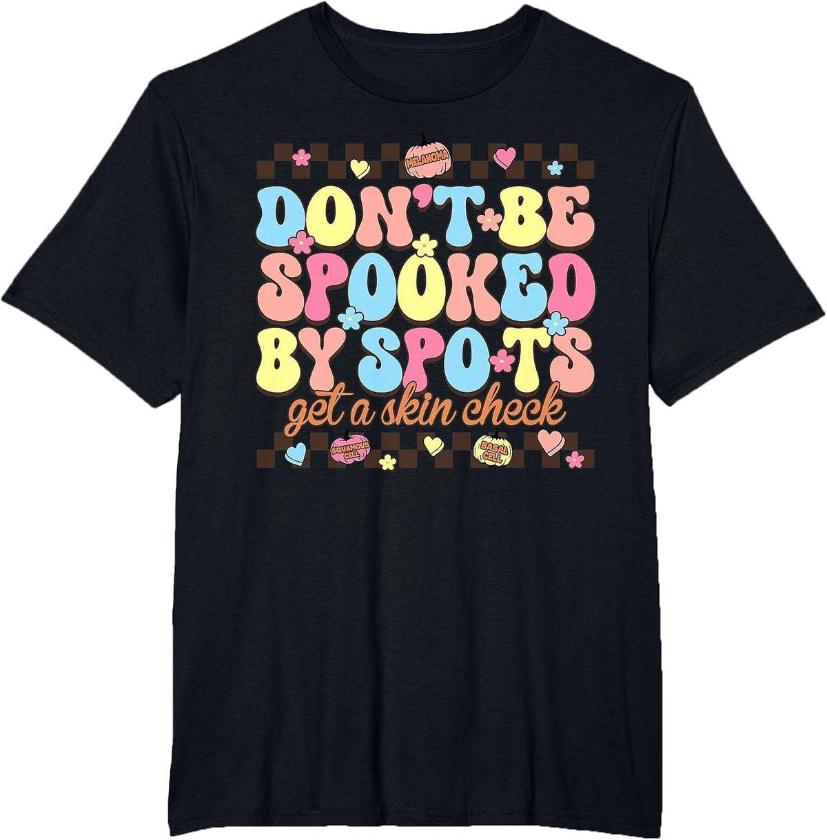 Funny Halloween Dermatology Nurse Spooky Season T-Shirt - Black