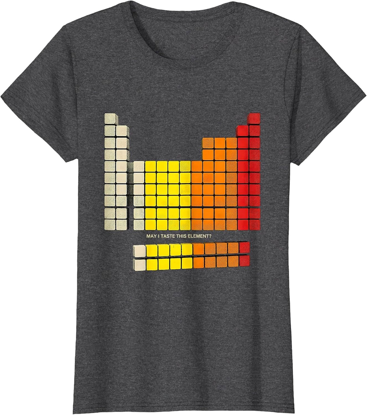 Women's May I Taste This Element Funny Periodic Table Science T-Shirt - Dark Heather Grey