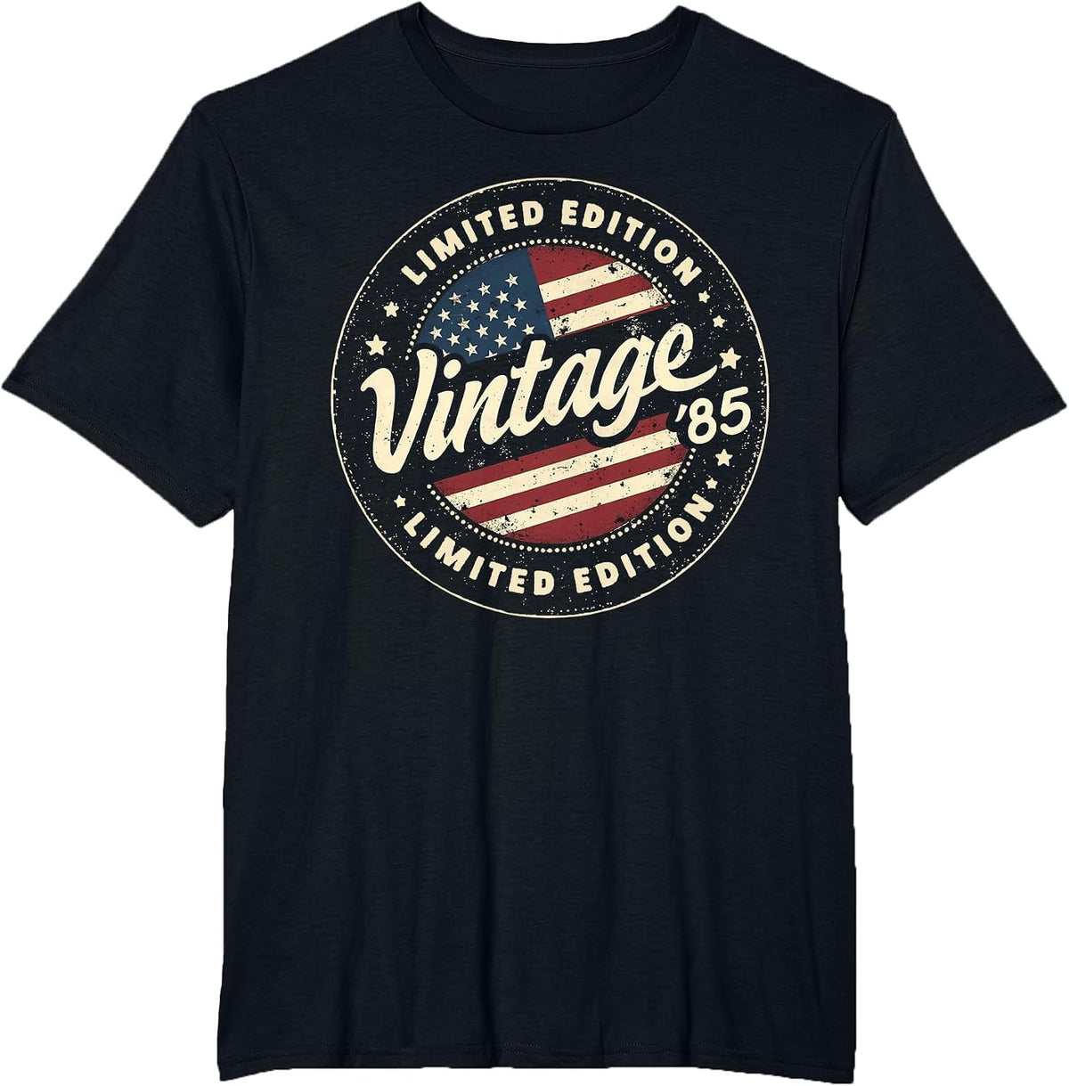 Vintage 40th Birthday Men Born 1985 40 Years Old Bday Mens T-Shirt - Black