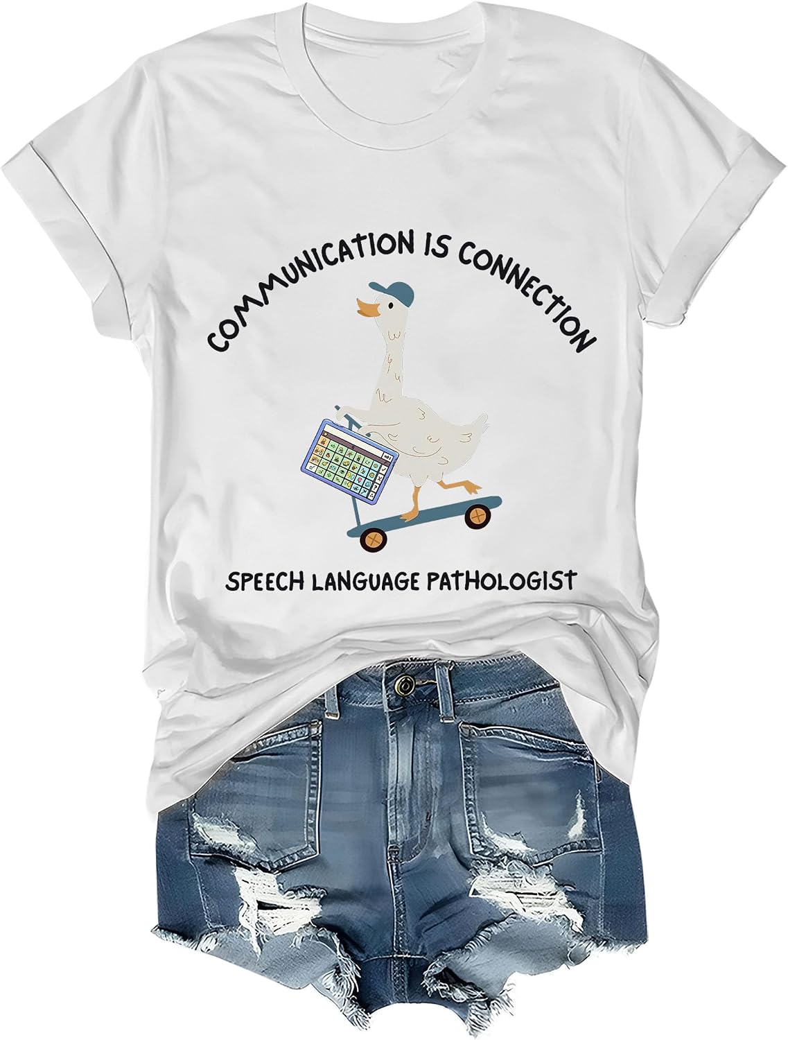 Speech Therapy Shirt, Speech Therapist T-Shirts Women Man - White