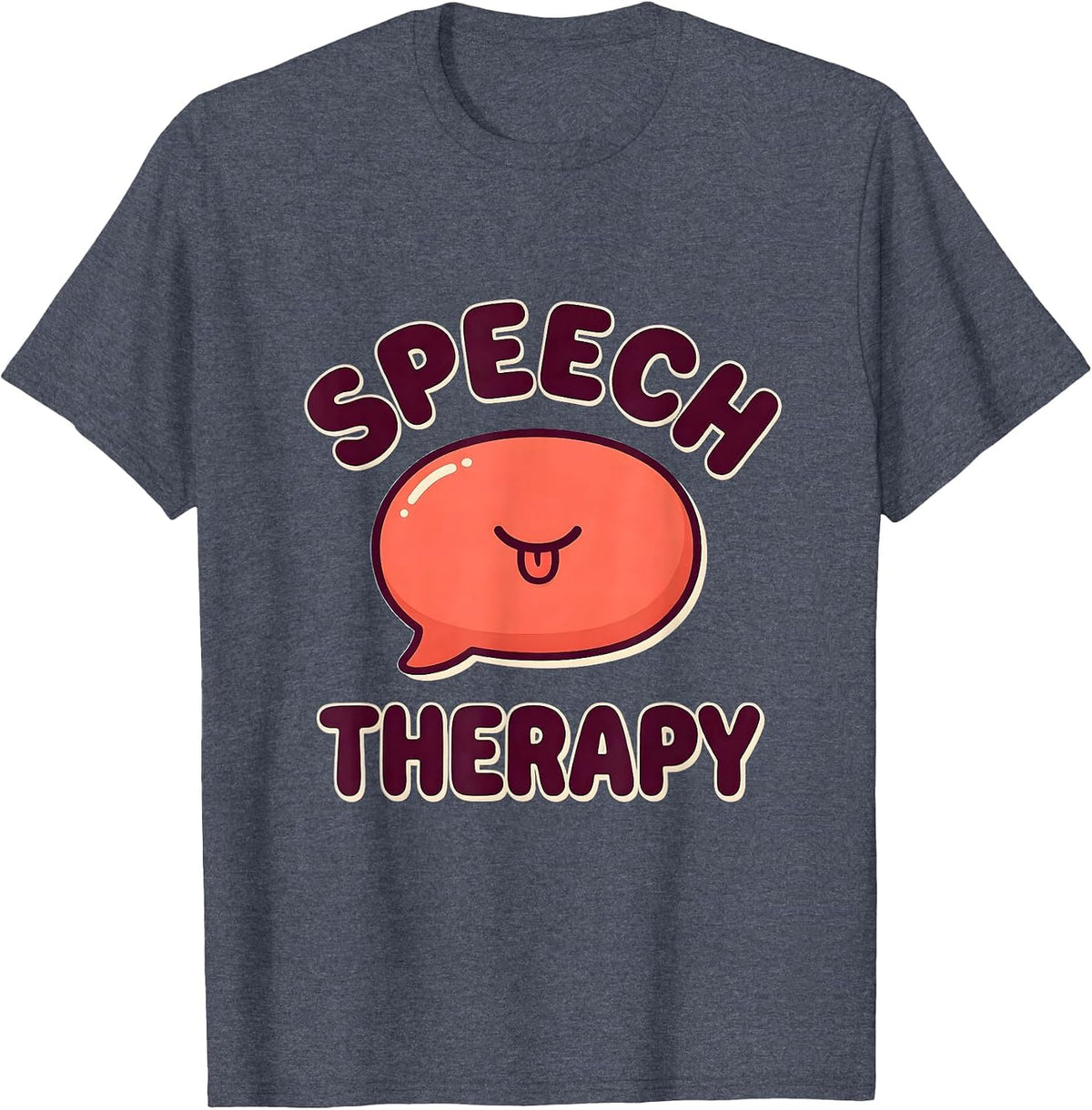 Speech Therapy Cute Kawaii Speech Language Pathologist SLP T-Shirt - Heather Blue
