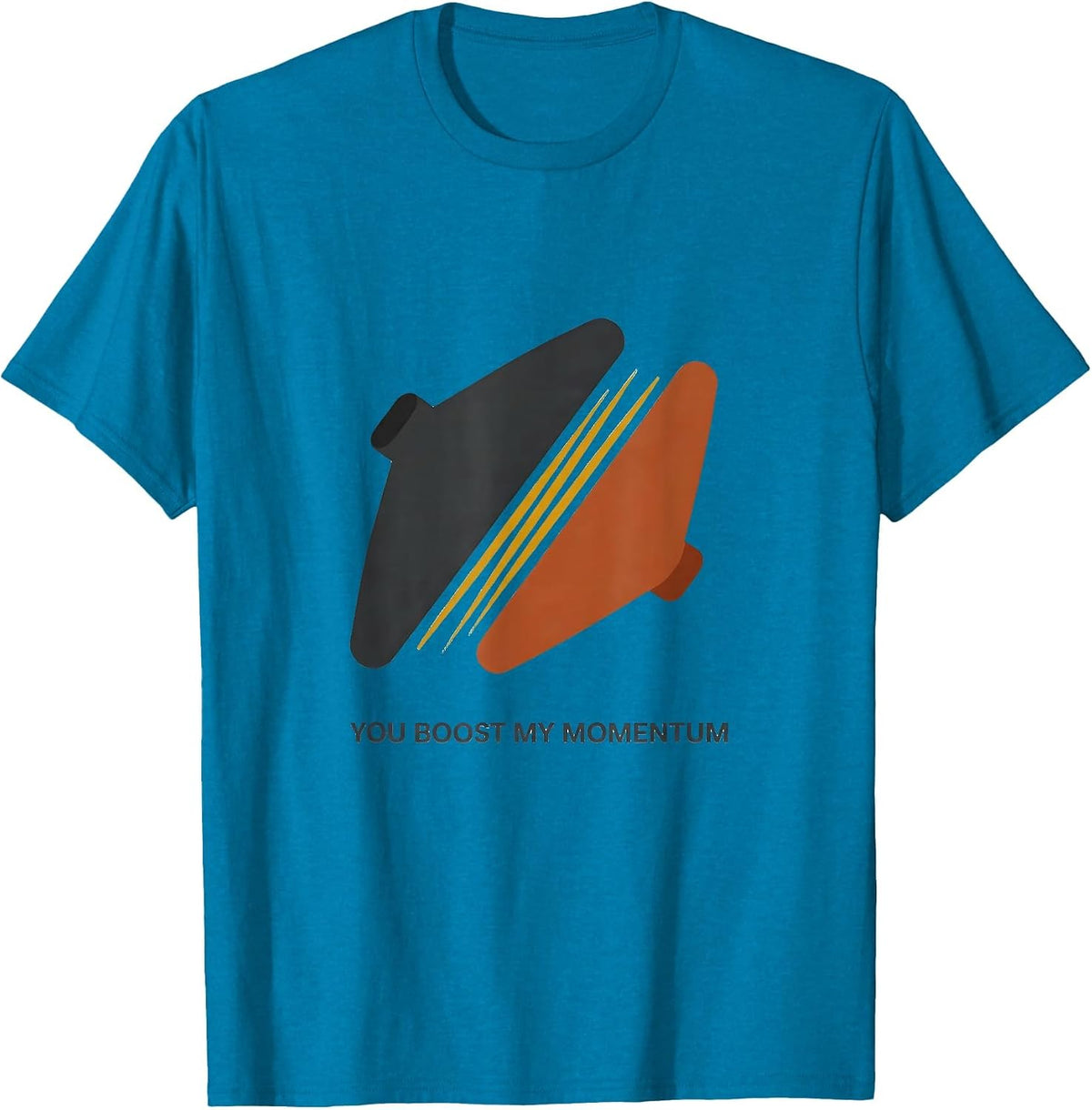 You Boost My Momentum Midcentury Modern Science Nerd Humor T-Shirt - Sapphire Blue