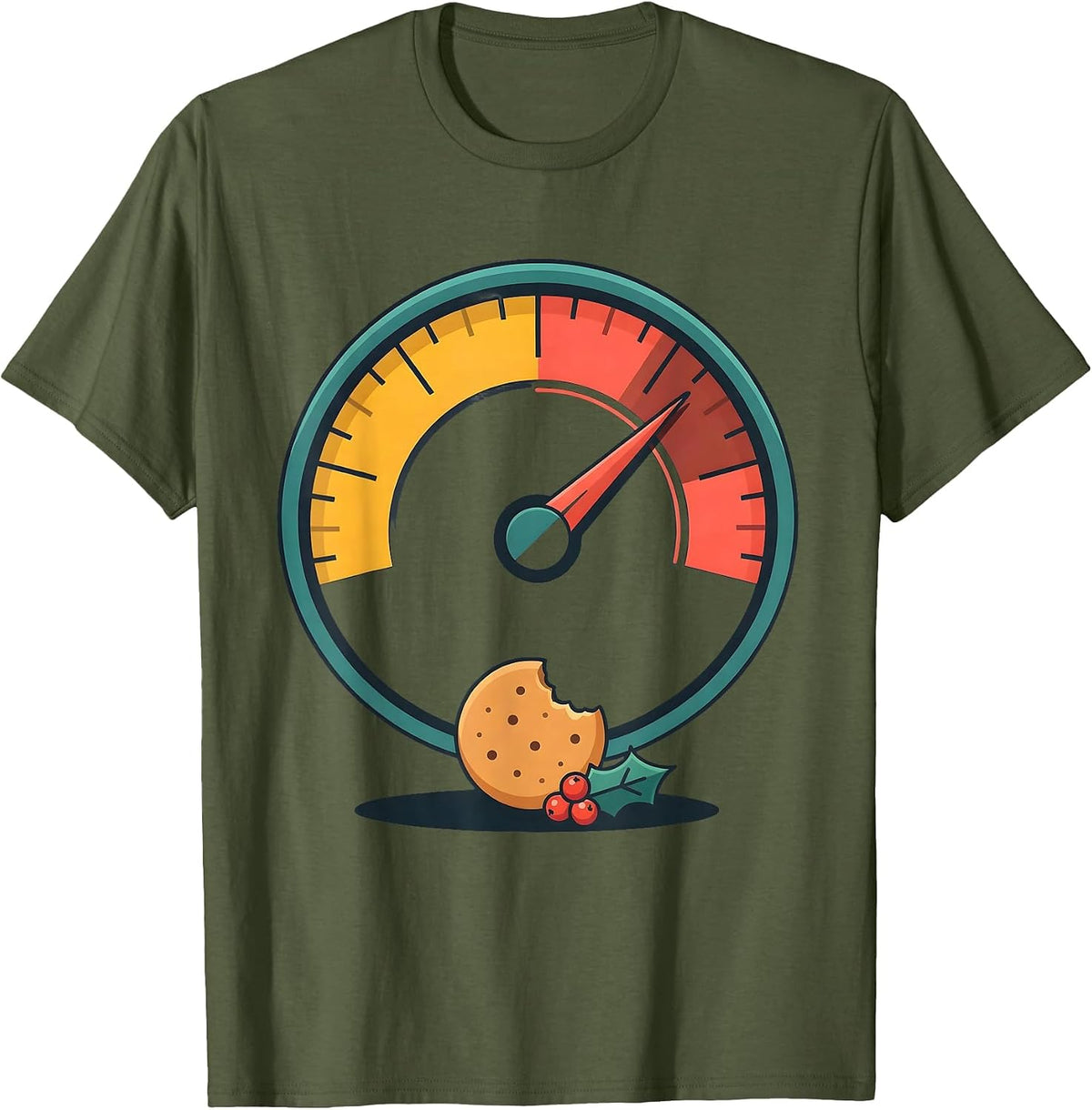 Plaque Detector Meter Dental Christmas Dentist Humor T-Shirt - Olive Green