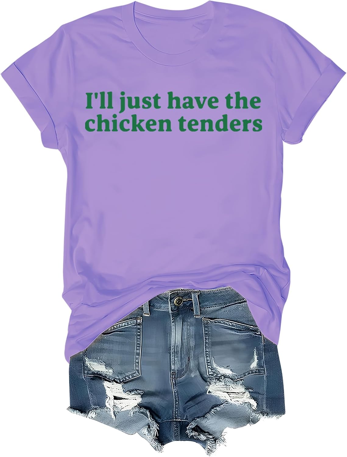 I'll Just Have The Chicken Tenders Shirt, I Will Just Have The Chicken Tenders Tshirts Women Man - Purple