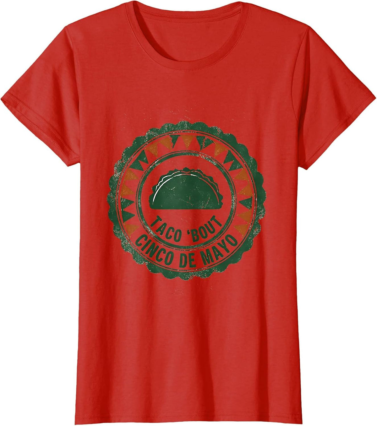 Taco 'Bout Cinco de Mayo Cultural Pride Party Humor T-Shirt - Red