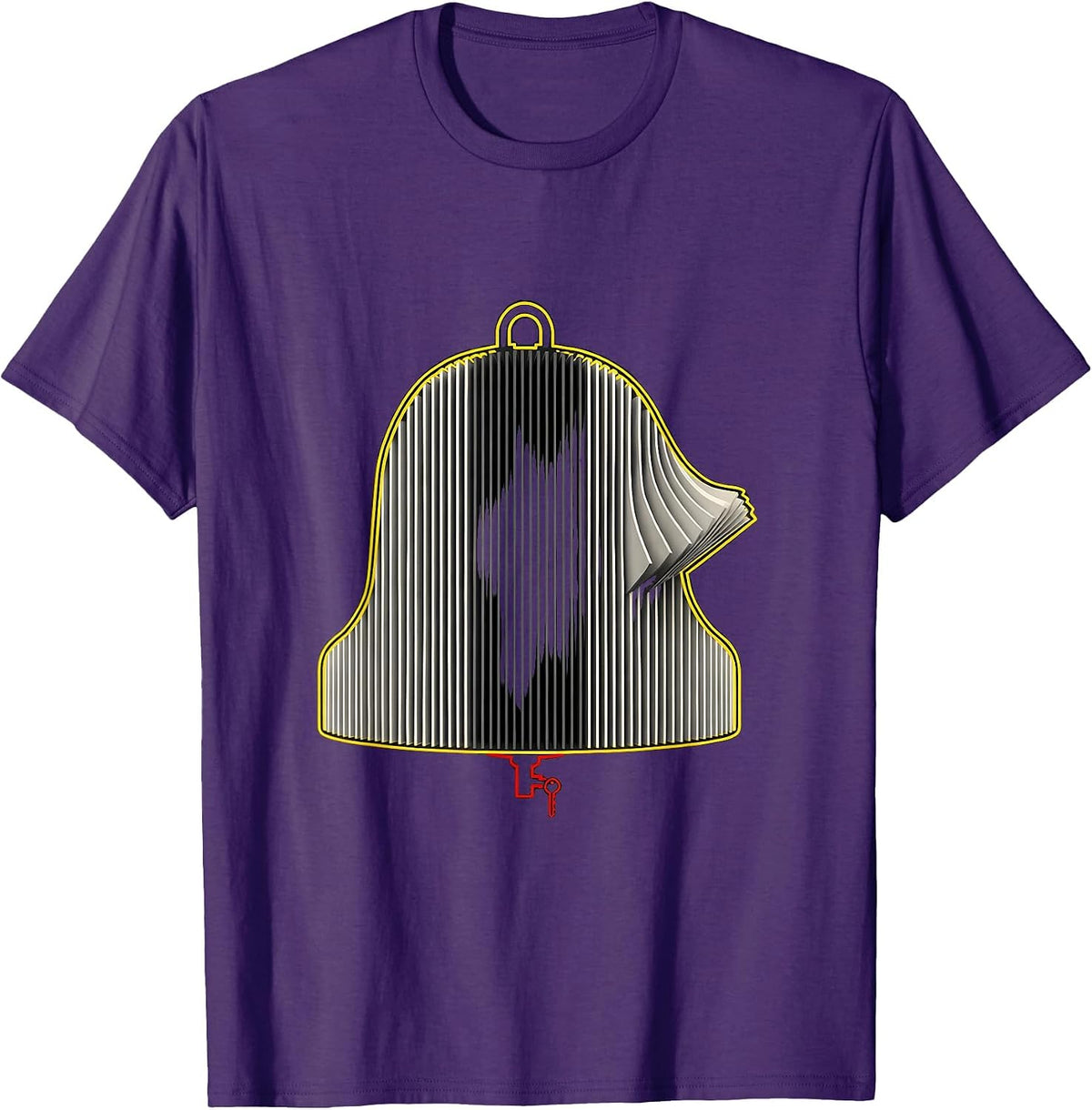 Men's HVAC Filter Ringing Bell Service Maintenance Tech Humor T-Shirt - Purple