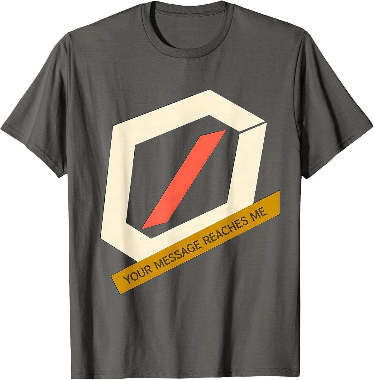 Men's Your Message Reaches Me Cute Speech Language Pathologist SLP T-Shirt - Asphalt Grey