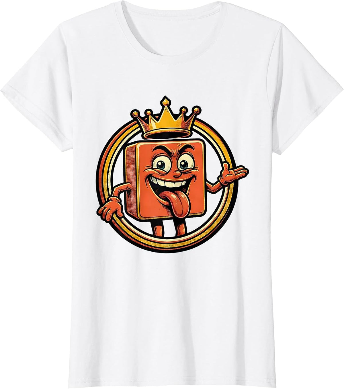 Periodic Table Lick Dare Funny Science Graphic T-Shirt - White