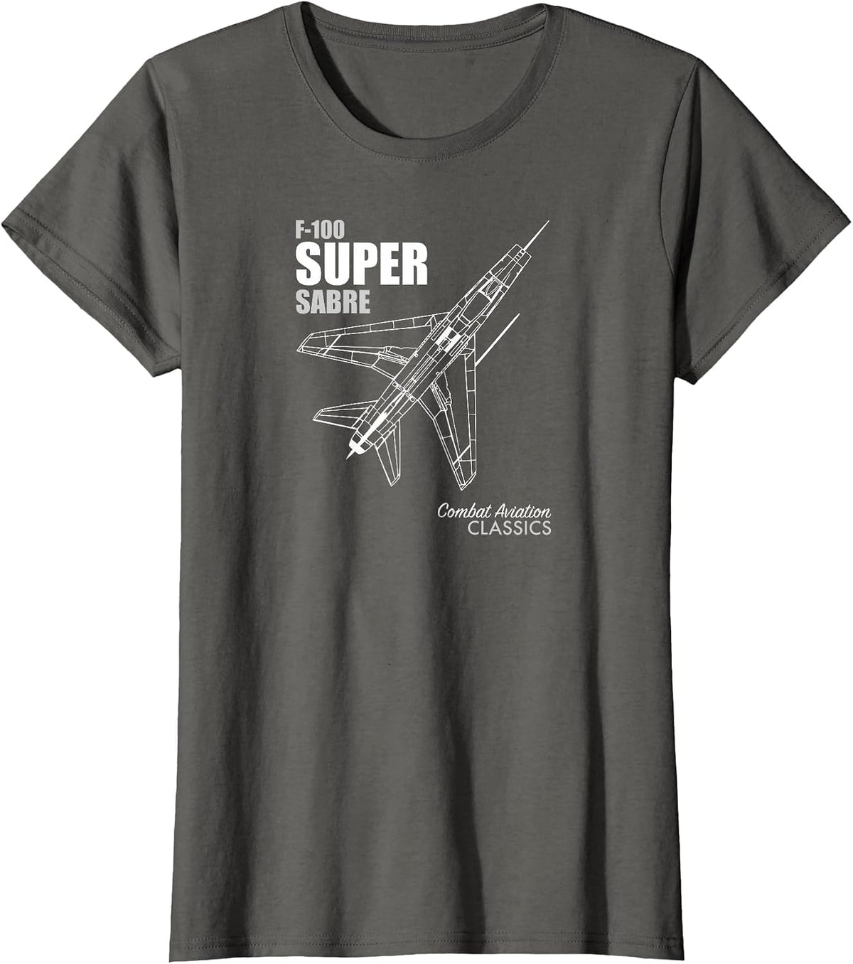 F-100 Super Sabre T-Shirt - Asphalt Grey