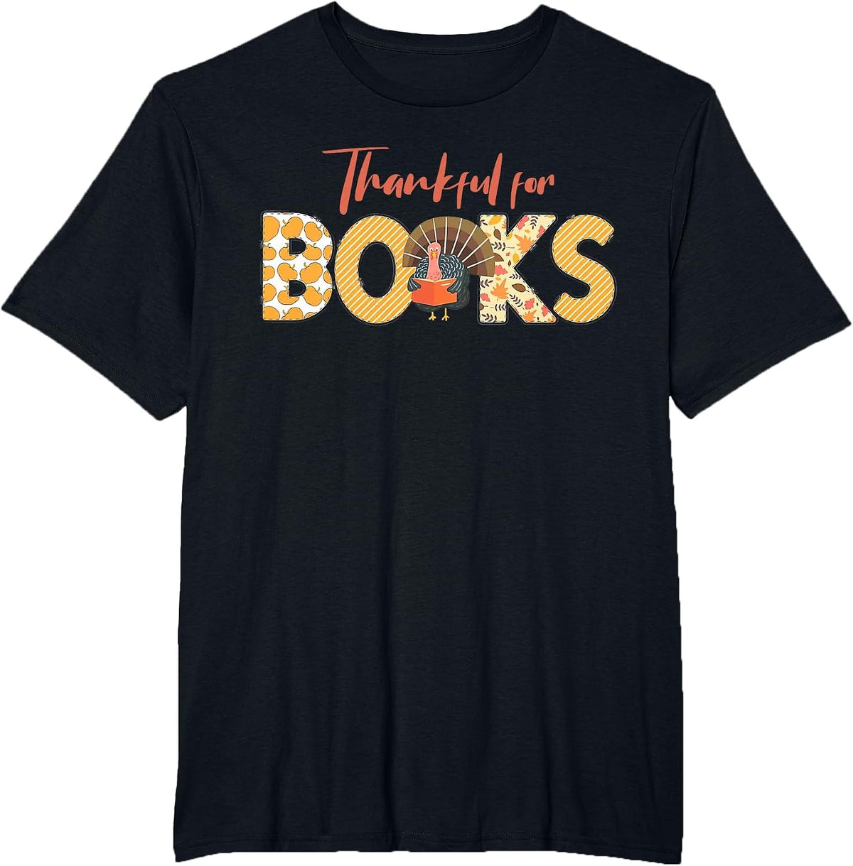 Science of Reading ELA Teachers Thankful for Books T-Shirt - Black