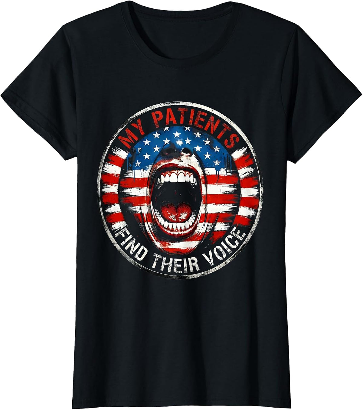 My Patients Find Their Voice Speech Therapy Design T-Shirt - Black