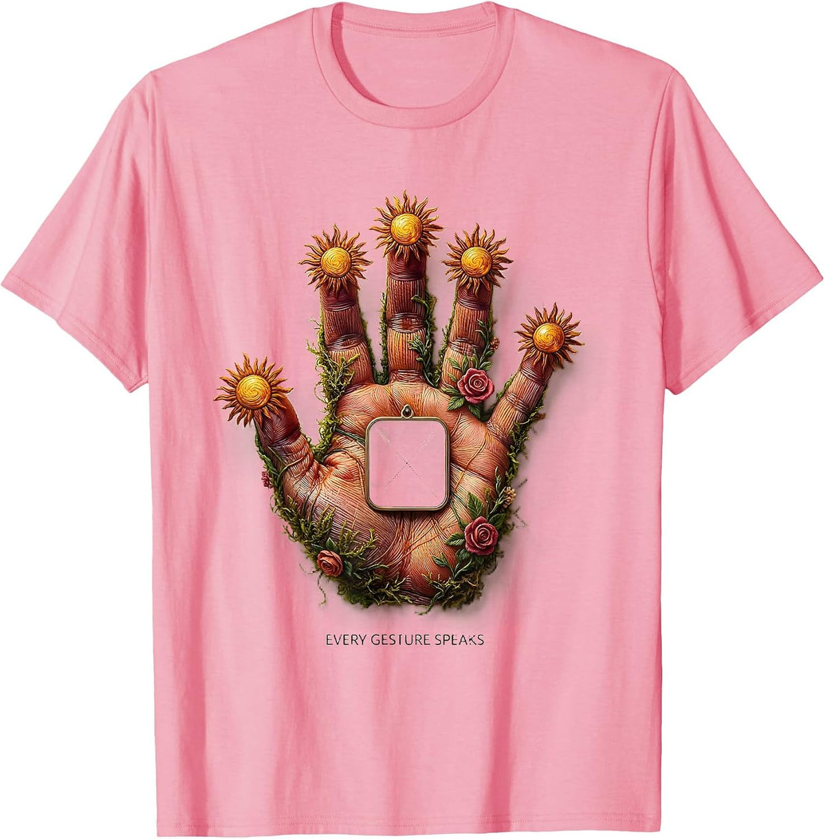 Men's Every Gesture Speaks Cute Speech Language Pathologist SLP T-Shirt - Pink