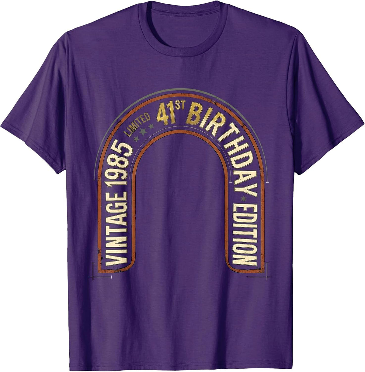 Vintage 1985 Limited Edition 41st Birthday Gift T-Shirt - Purple