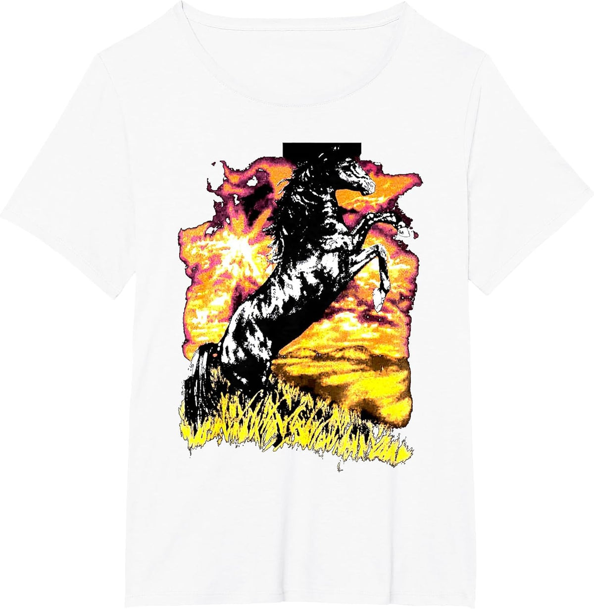 Charlie T-Shirt Horse T-Shirt - White