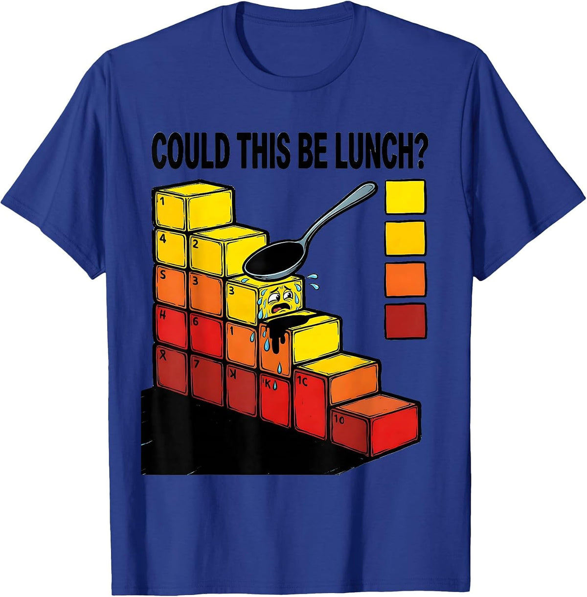 Could This Be Lunch? Funny Periodic Table Science Teacher T-Shirt - Royal Blue