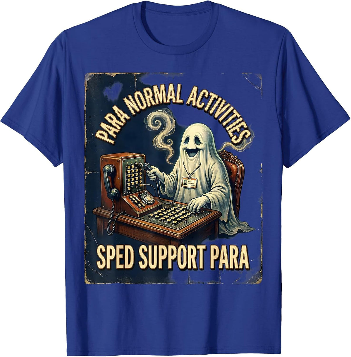Men's Para Normal Activities SPED Support Para T-Shirt - Royal Blue