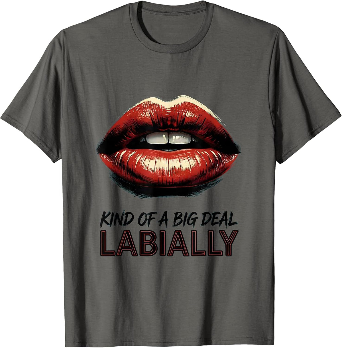 Men's Kind Of A Big Deal Labially Speech Language Pathologist SLP T-Shirt - Asphalt Grey