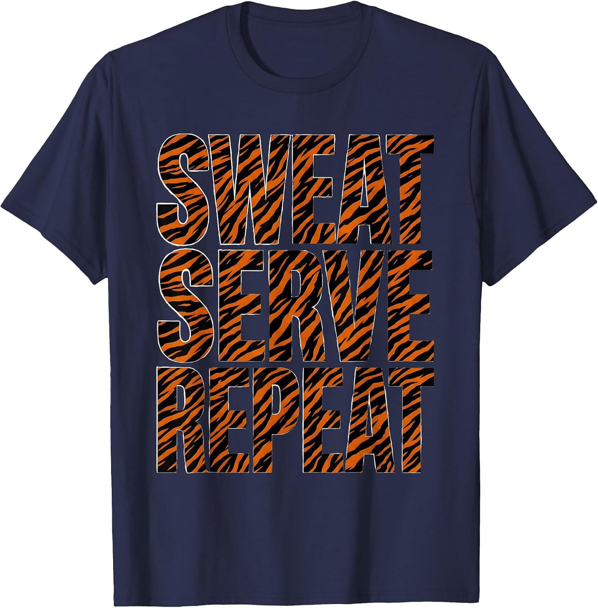 President Pride Labor Day Sweat Serve Repeat Design T-Shirt - Navy Blue