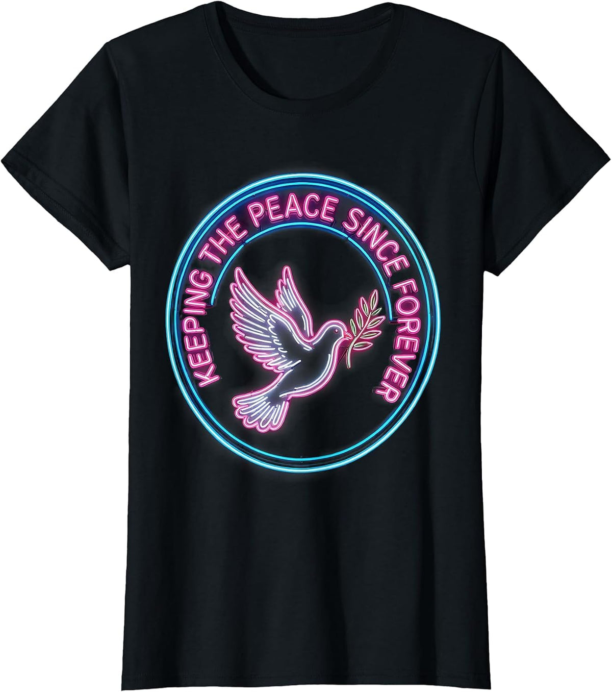 Keeping the Peace Since Forever In-Law Life Design T-Shirt - Black