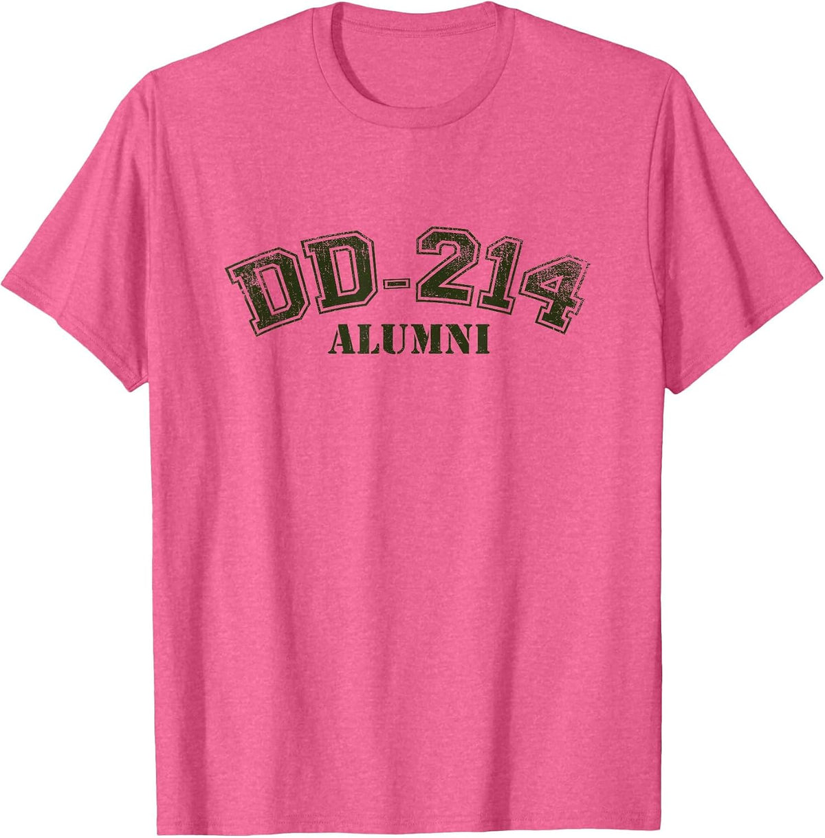 DD-214 Alumni T-Shirt Independence, Veterans & Memorial Day T-Shirt - Pink Heather