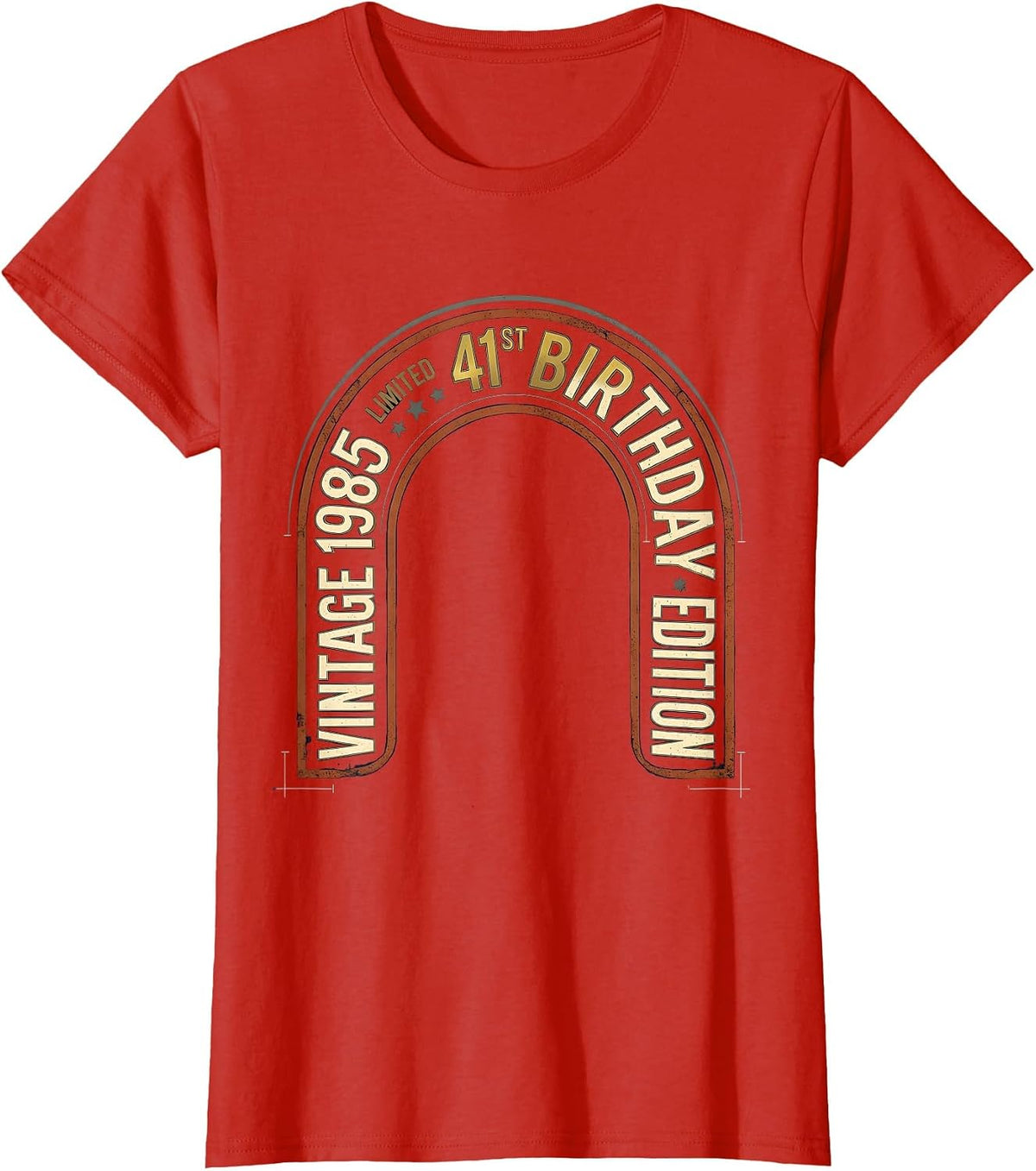 Vintage 1985 Limited Edition 41st Birthday Gift T-Shirt - Red