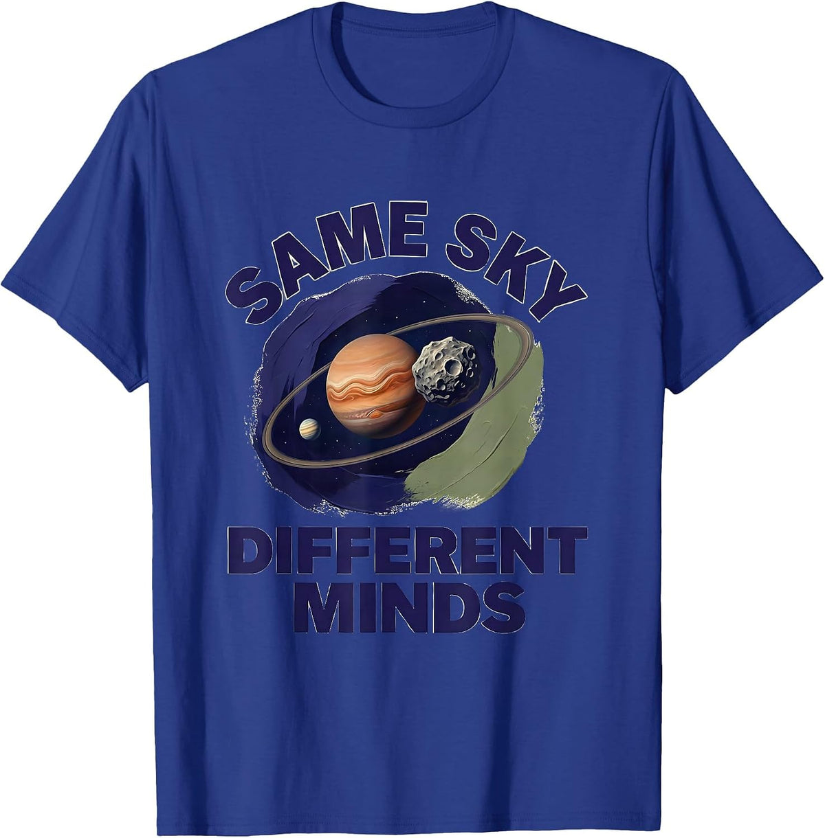 Men's Same Sky Different Minds Neurodiverse Universe Special T-Shirt - Royal Blue