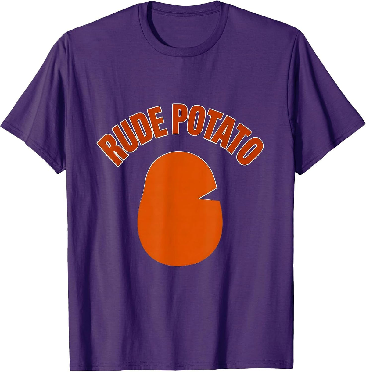 Men's Rude Potato Funny Sweet Potato Grouchy Potato Couple T-Shirt - Purple