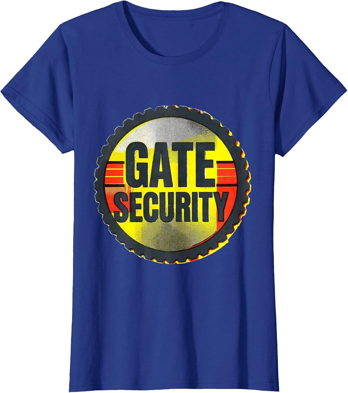 Women's GATE SECURITY Funny Security Guard Costume Security Officer T-Shirt - Royal Blue