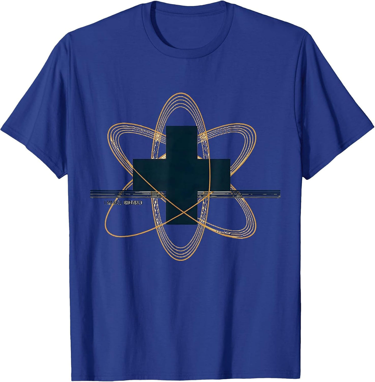 I Am Well Grounded Funny Science Nerd Gift Periodic Table T-Shirt - Royal Blue