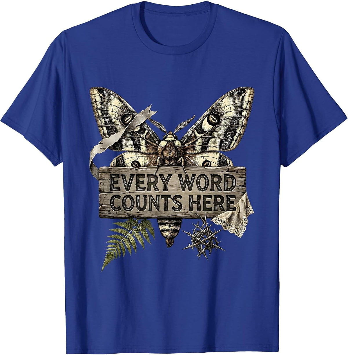 Every Word Counts Speech Therapy Design T-Shirt - Royal Blue